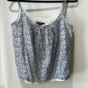 GAP Blue and White Sleeveless Camisole Relaxed Fit Size M